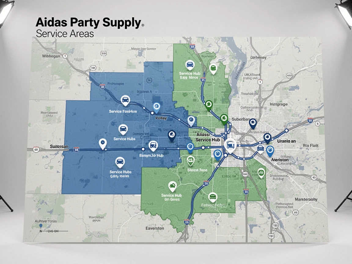 Porta Potty Service Areas Map