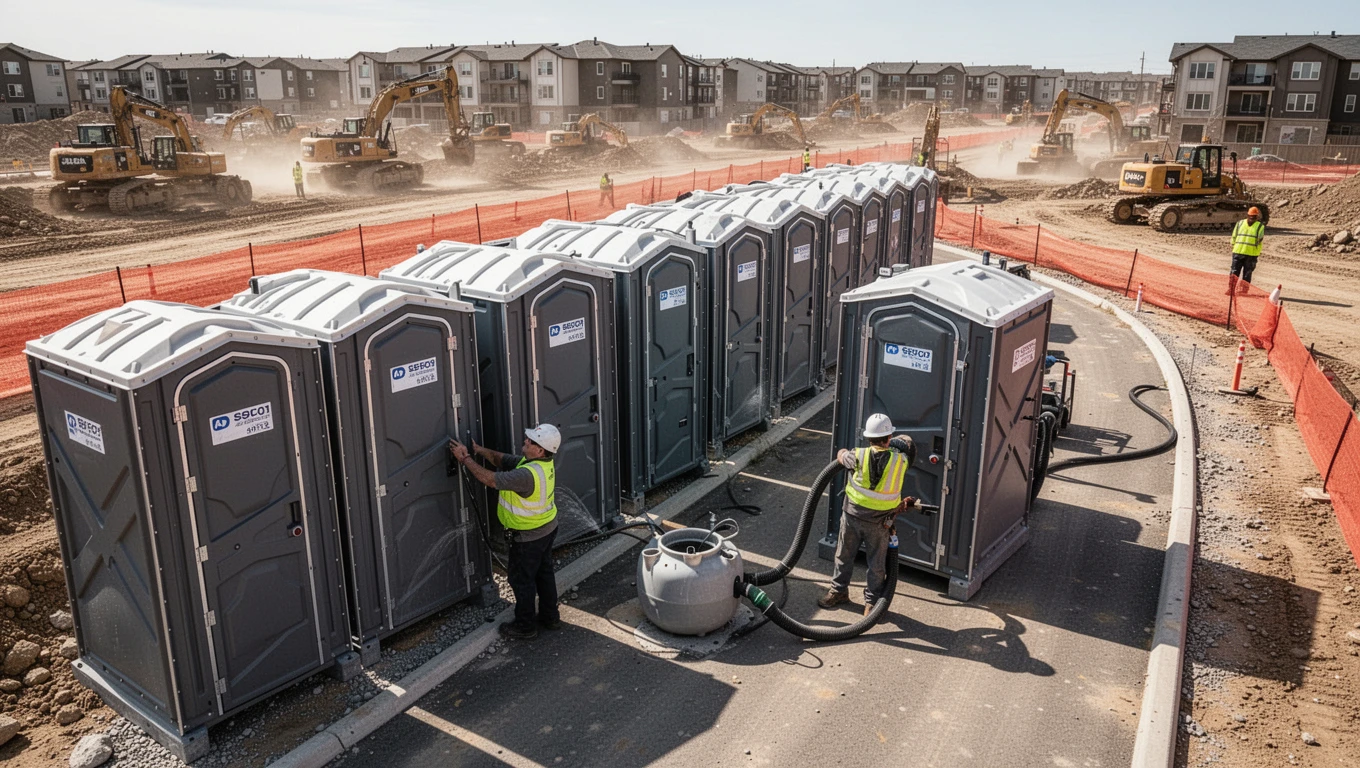 Long-Term Construction Porta Potties